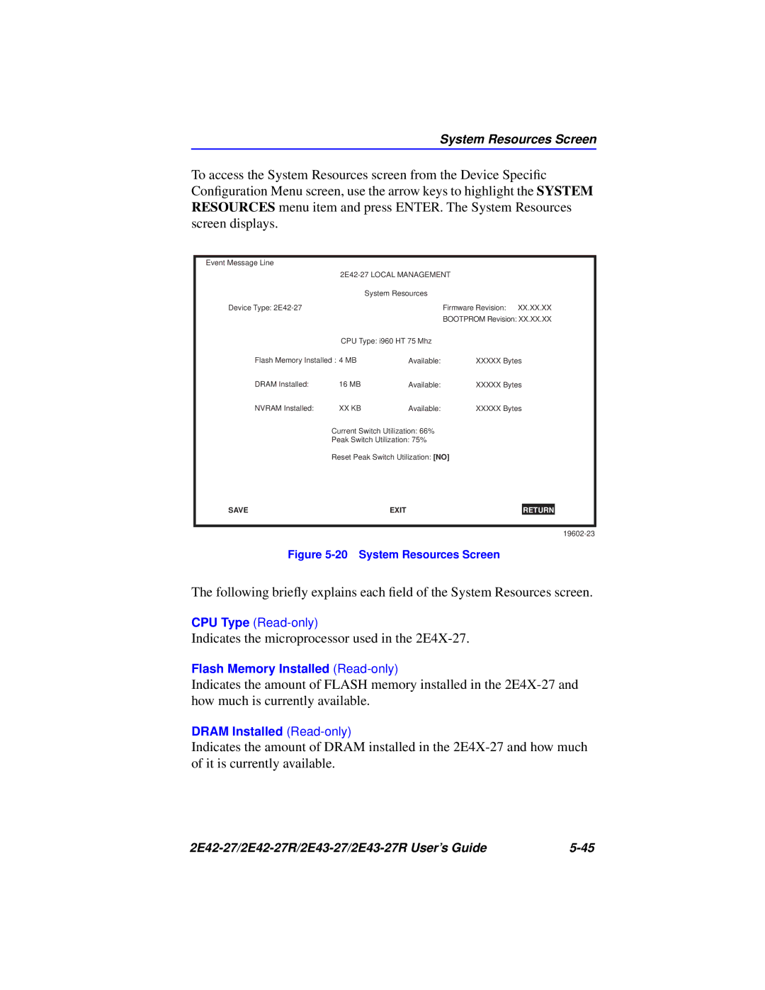 Cabletron Systems 2E43-27R, 2E42-27R manual Indicates the microprocessor used in the 2E4X-27 