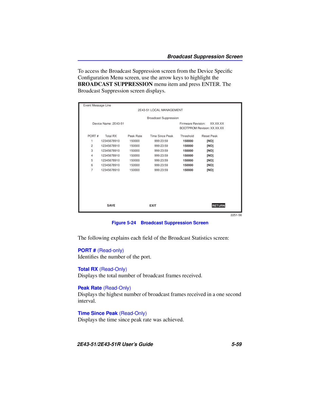 Cabletron Systems 2E43-51R manual Identiﬁes the number of the port 