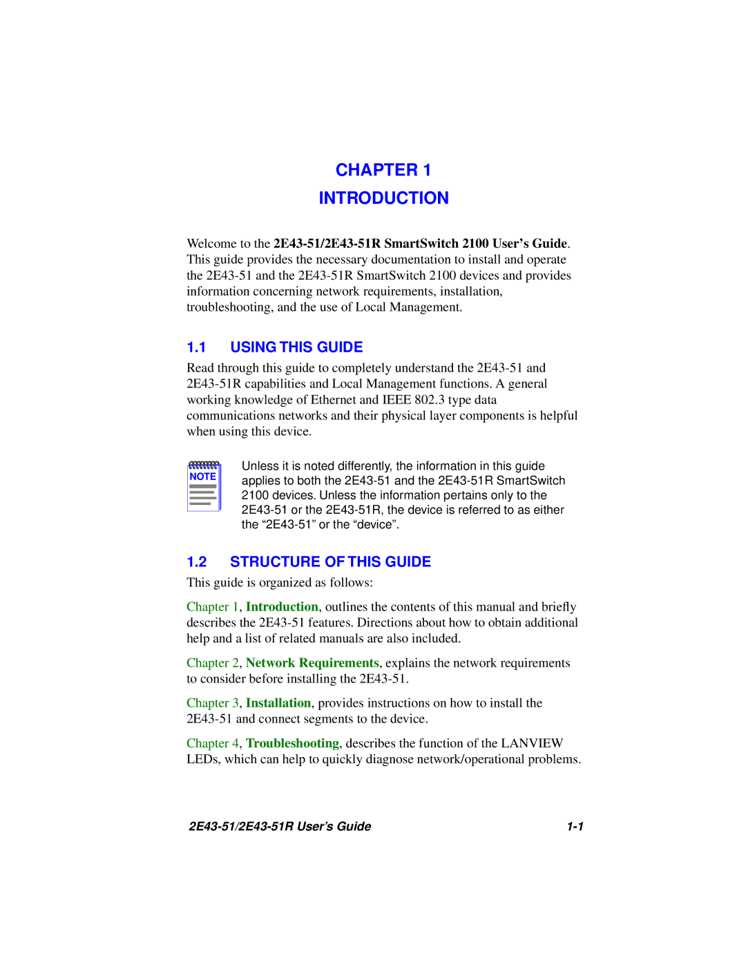 Cabletron Systems 2E43-51R manual Using this Guide, Structure of this Guide 