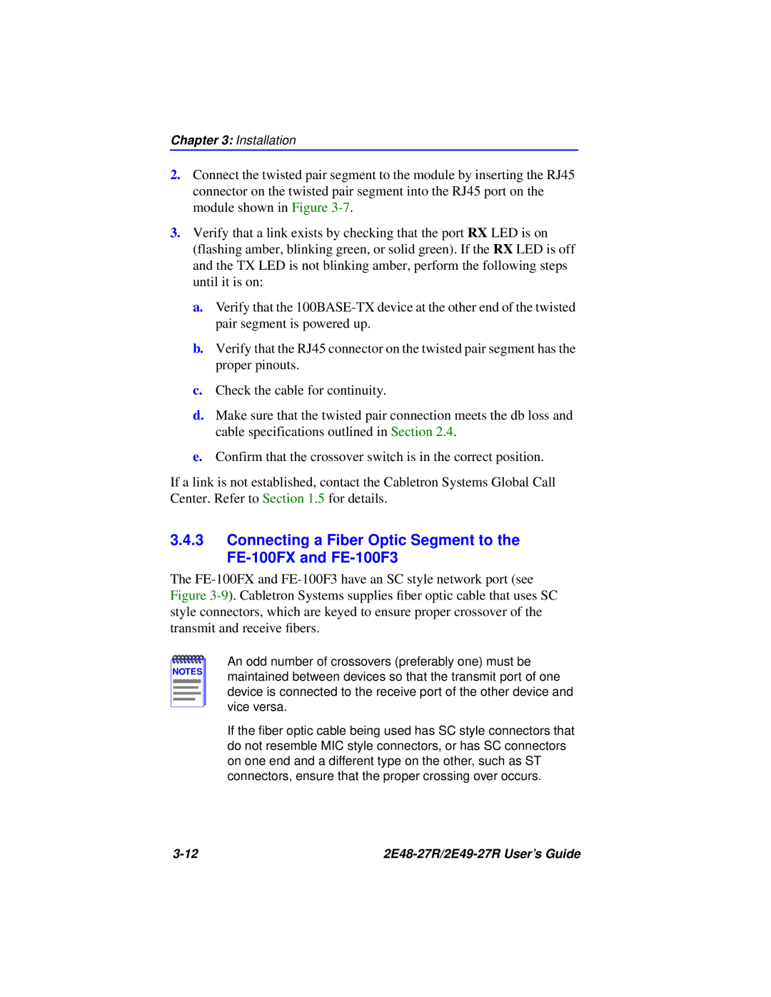 Cabletron Systems manual 2E48-27R/2E49-27R User’s Guide 