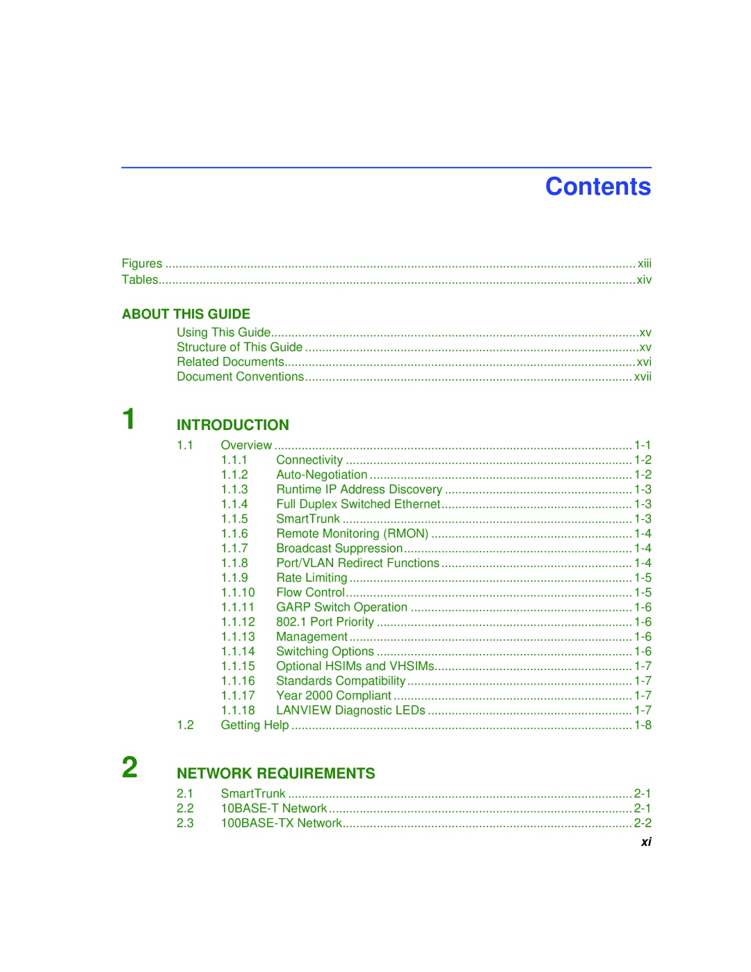 Cabletron Systems 2H253-25R manual Contents 