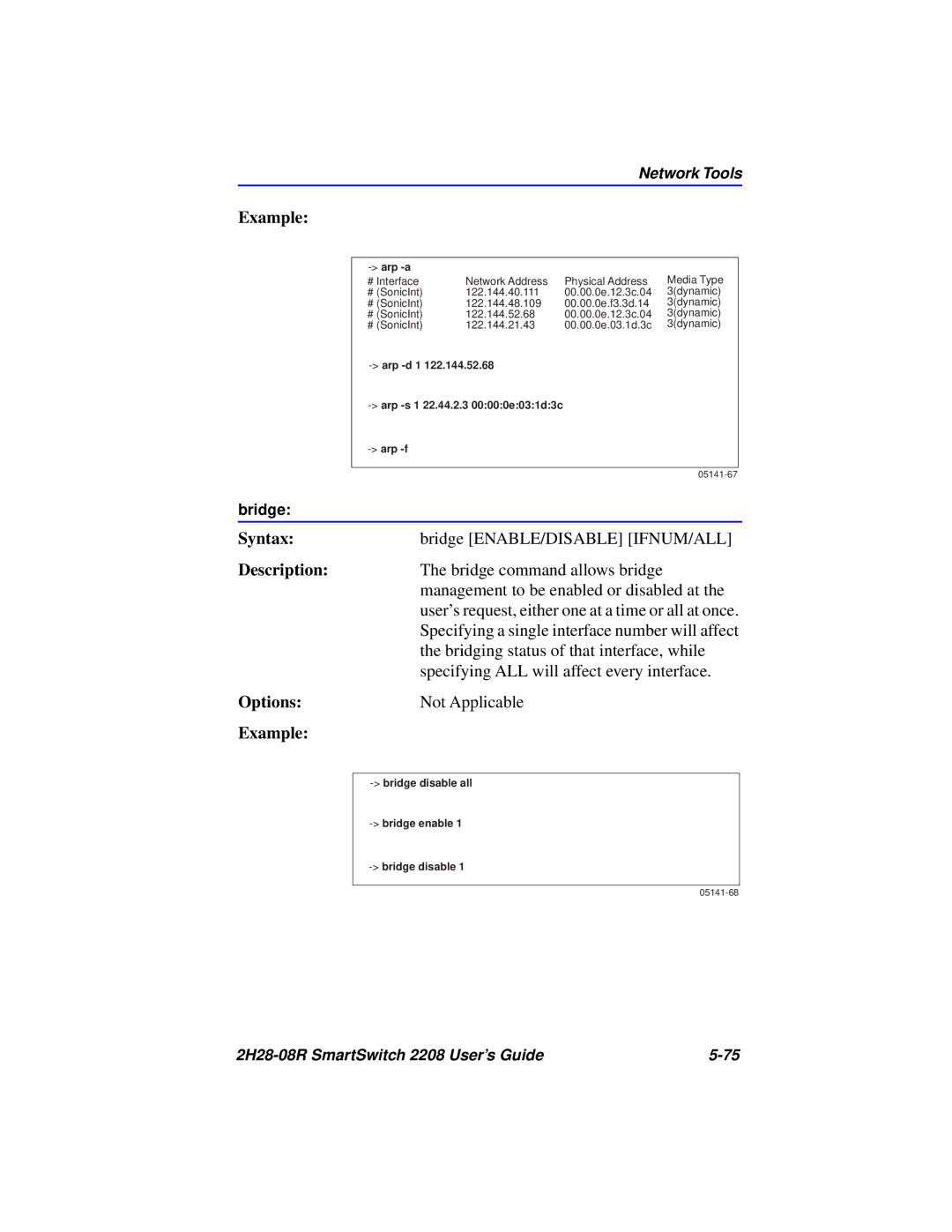 Cabletron Systems 2H28-08R manual Bridge ENABLE/DISABLE IFNUM/ALL 