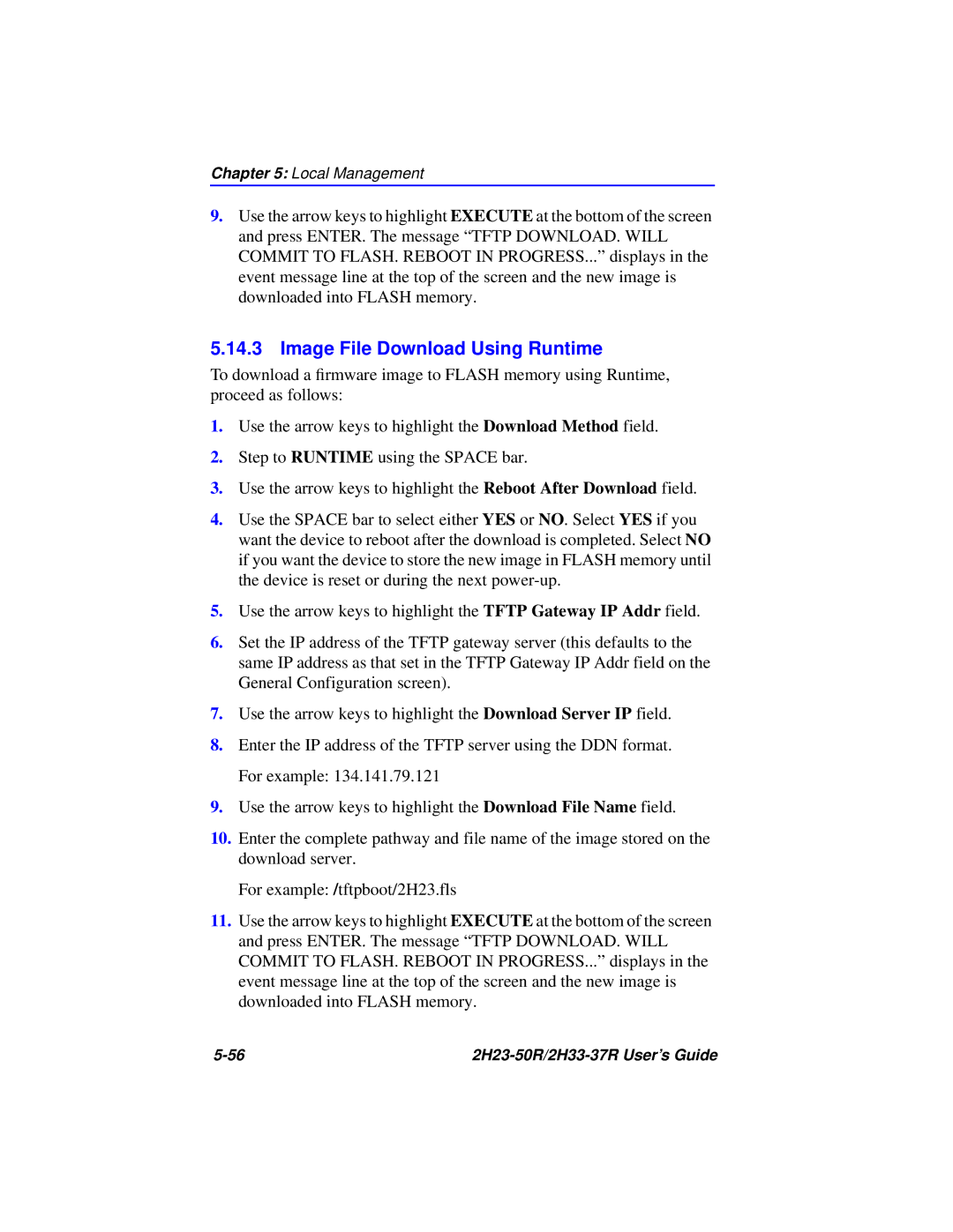 Cabletron Systems 2H33-37R, 2H23-50R manual Image File Download Using Runtime 