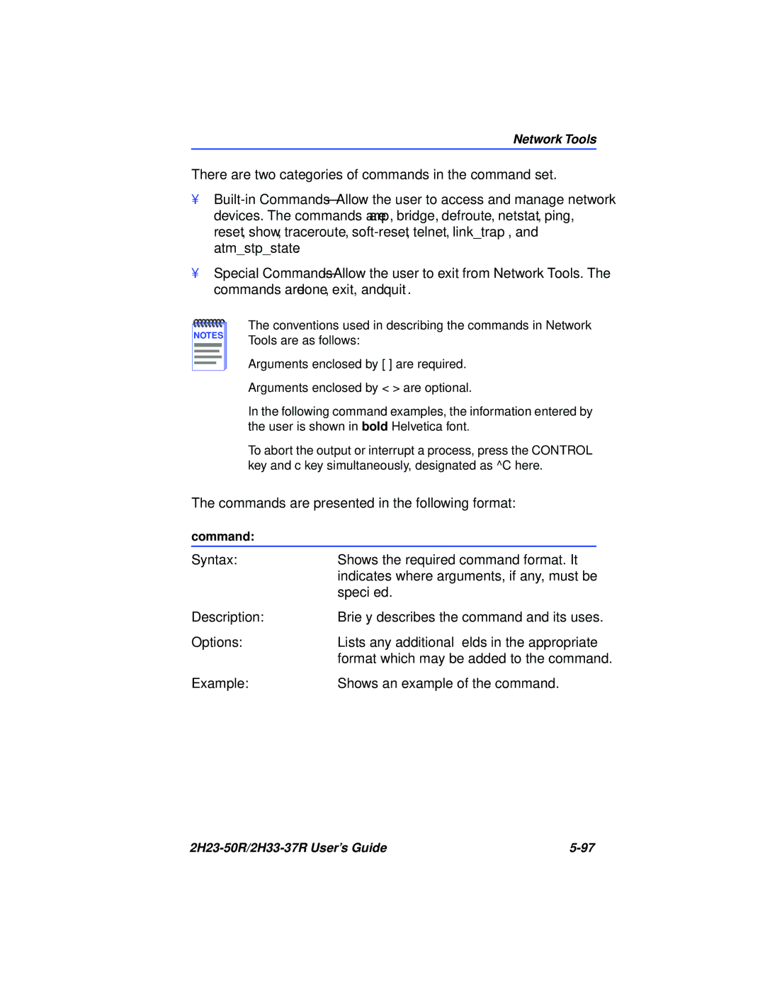 Cabletron Systems 2H23-50R, 2H33-37R manual Syntax 