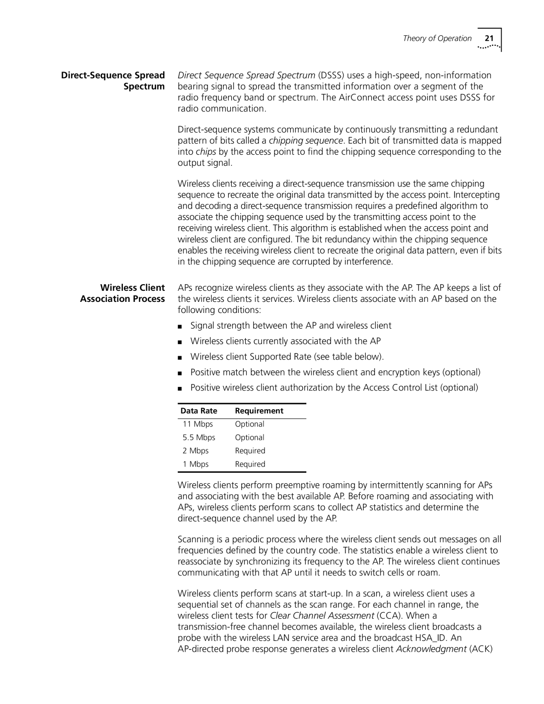 Cabletron Systems 3Com manual Data Rate Requirement 