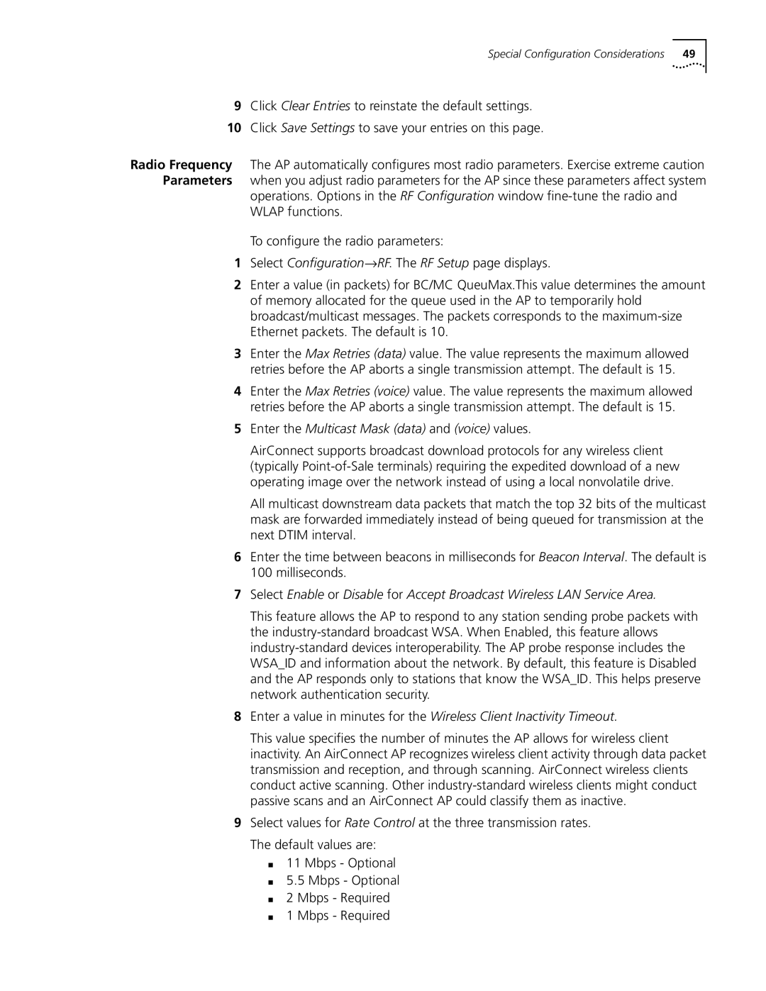 Cabletron Systems 3Com manual Enter the Multicast Mask data and voice values 