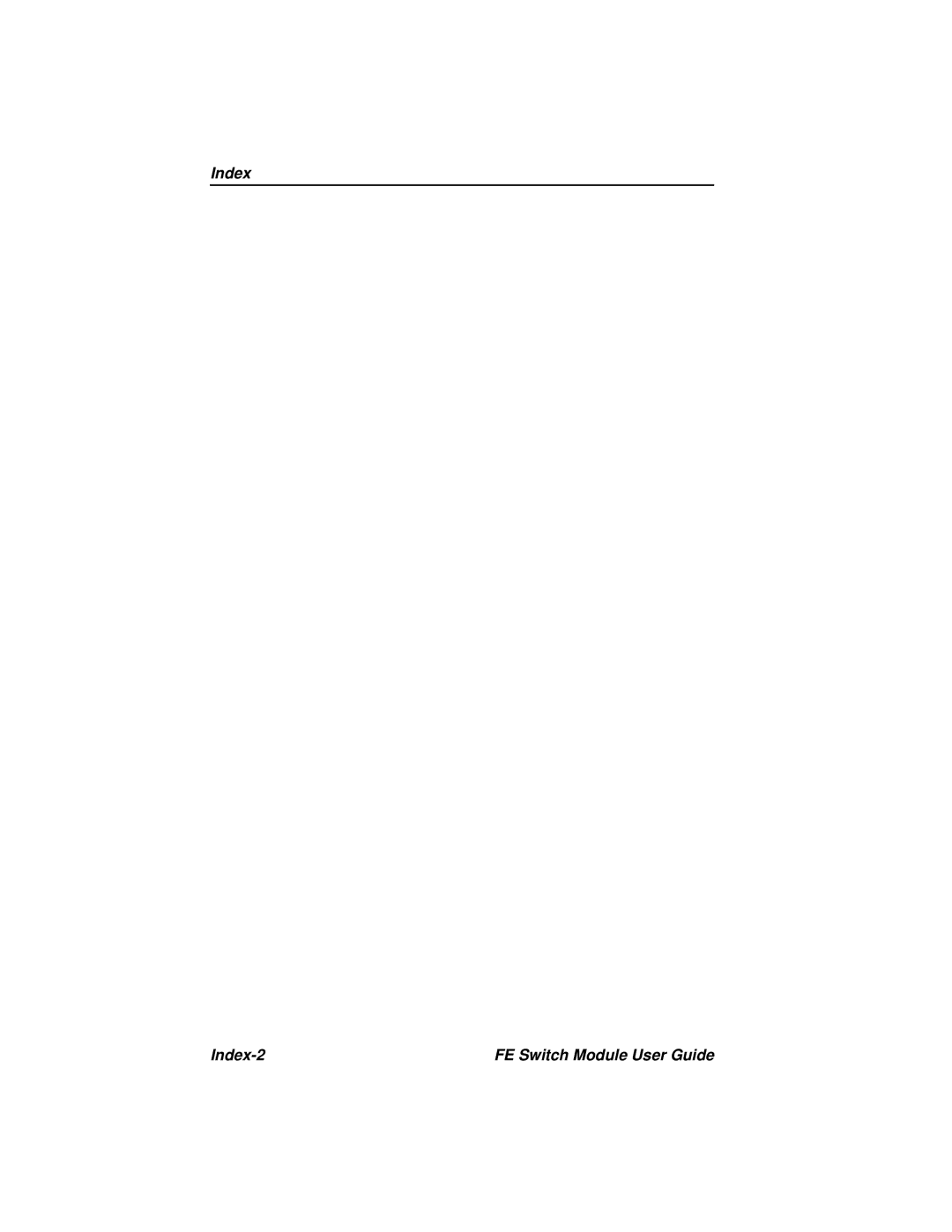 Cabletron Systems 3H02-04, 3H08-04 manual Index Index-2 FE Switch Module User Guide 