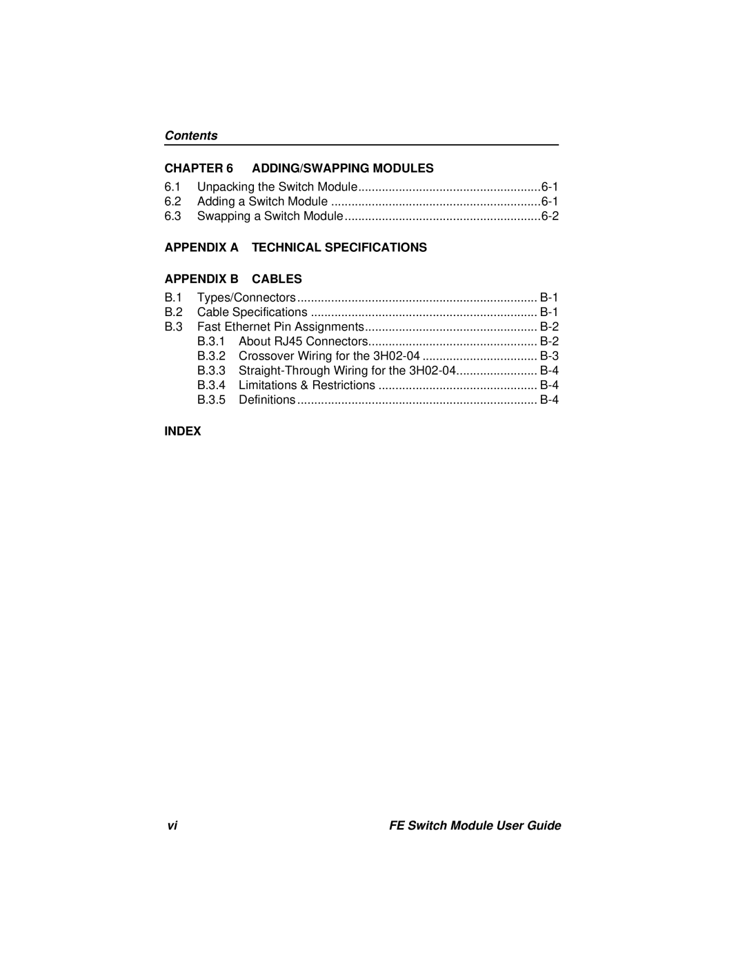 Cabletron Systems 3H02-04, 3H08-04 manual Contents 