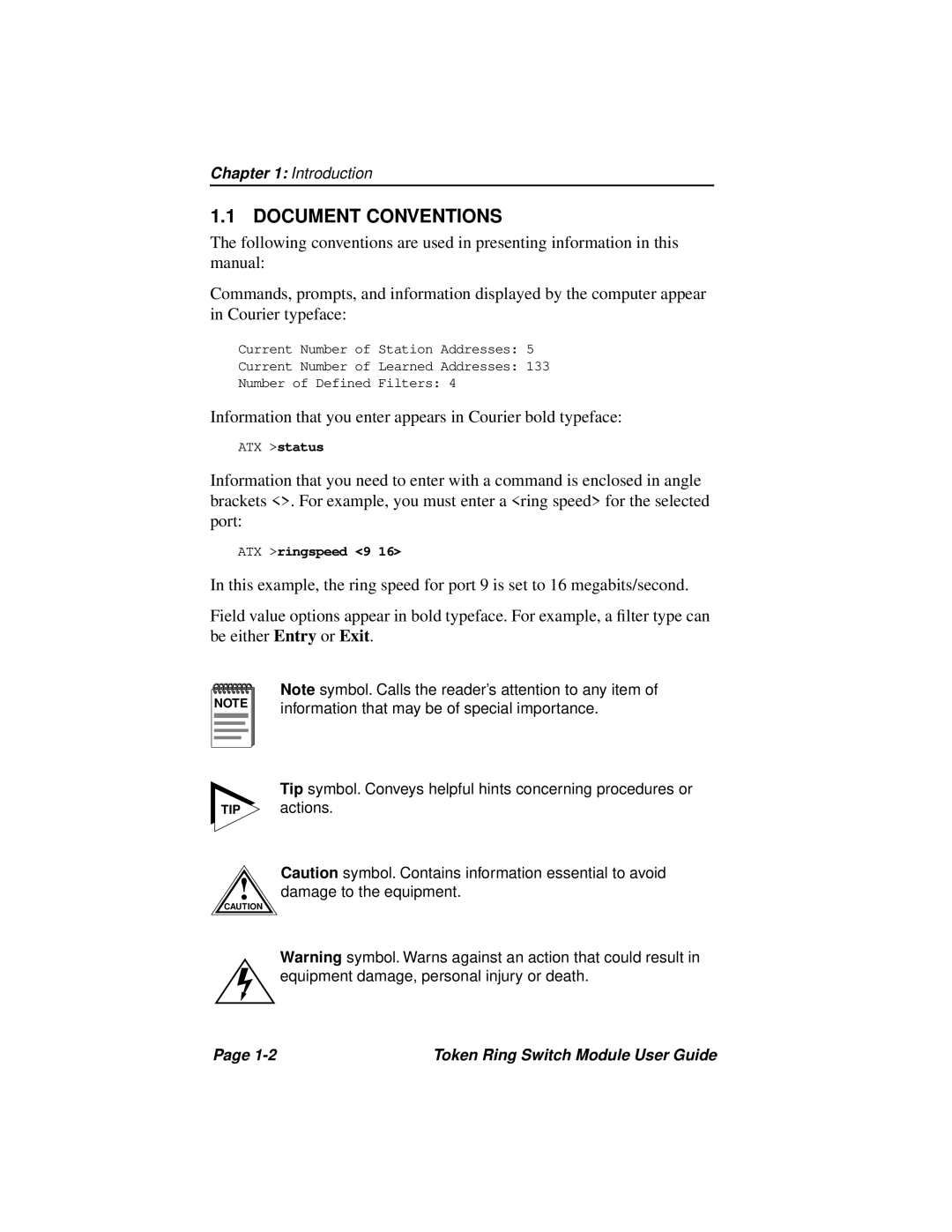 Cabletron Systems 3T02-04 manual Document Conventions 