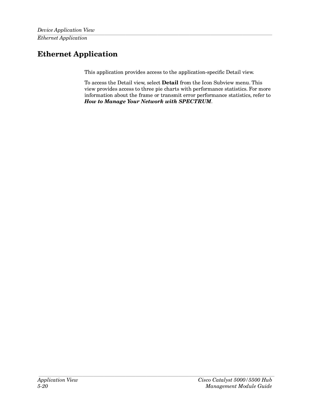 Cabletron Systems 5000, 5500 manual Ethernet Application 