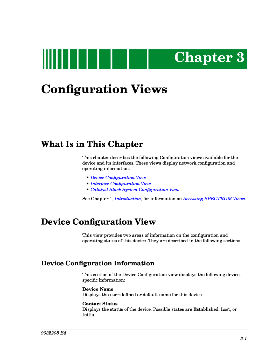 Cabletron Systems 5000, 5500 ConÞguration Views, Device ConÞguration View, Device ConÞguration Information, Device Name 