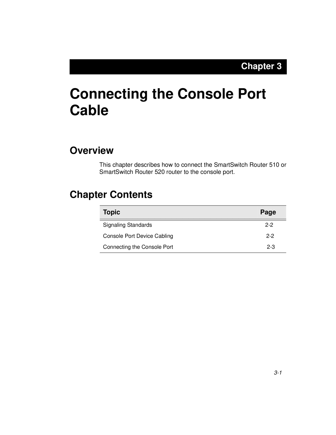 Cabletron Systems 520, 510 manual Connecting the Console Port Cable 