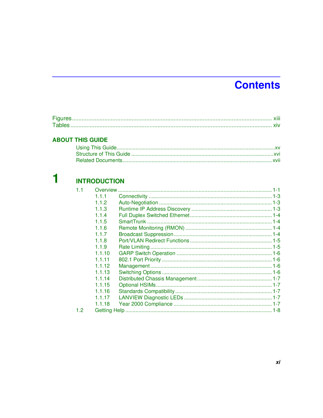 Cabletron Systems 6000 manual Contents 