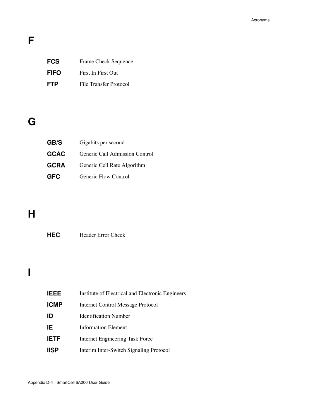 Cabletron Systems 6A000 manual Fcs 