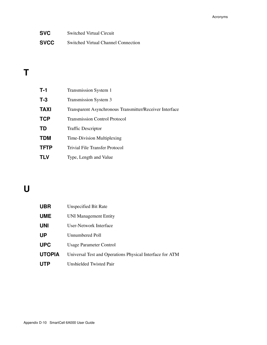 Cabletron Systems 6A000 manual Svc 