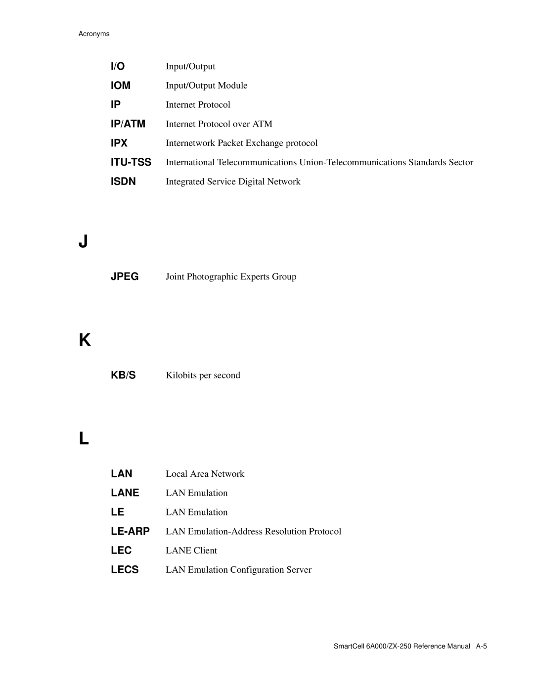 Cabletron Systems 6A000/ZX-250 manual Iom 