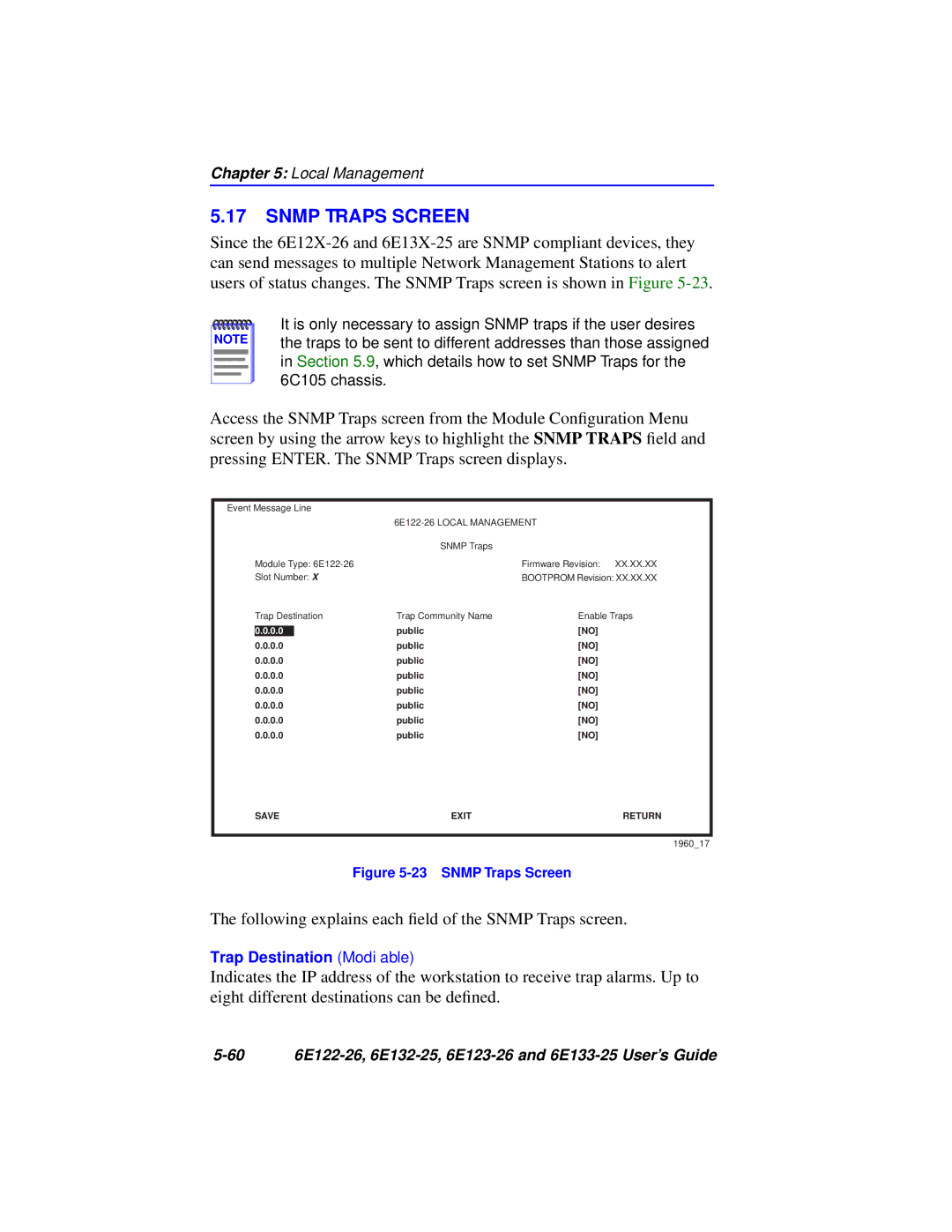 Cabletron Systems manual 60 6E122-26, 6E132-25, 6E123-26 and 6E133-25 User’s Guide 