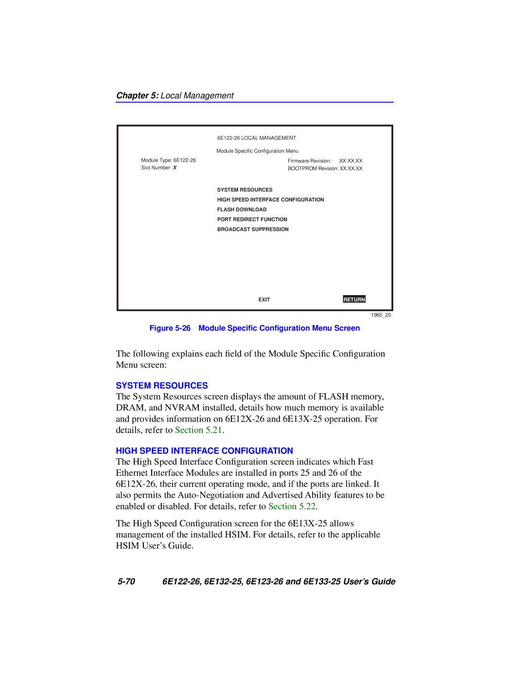 Cabletron Systems manual 70 6E122-26, 6E132-25, 6E123-26 and 6E133-25 User’s Guide 