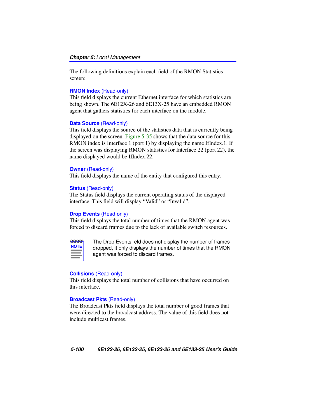 Cabletron Systems manual 100 6E122-26, 6E132-25, 6E123-26 and 6E133-25 User’s Guide 