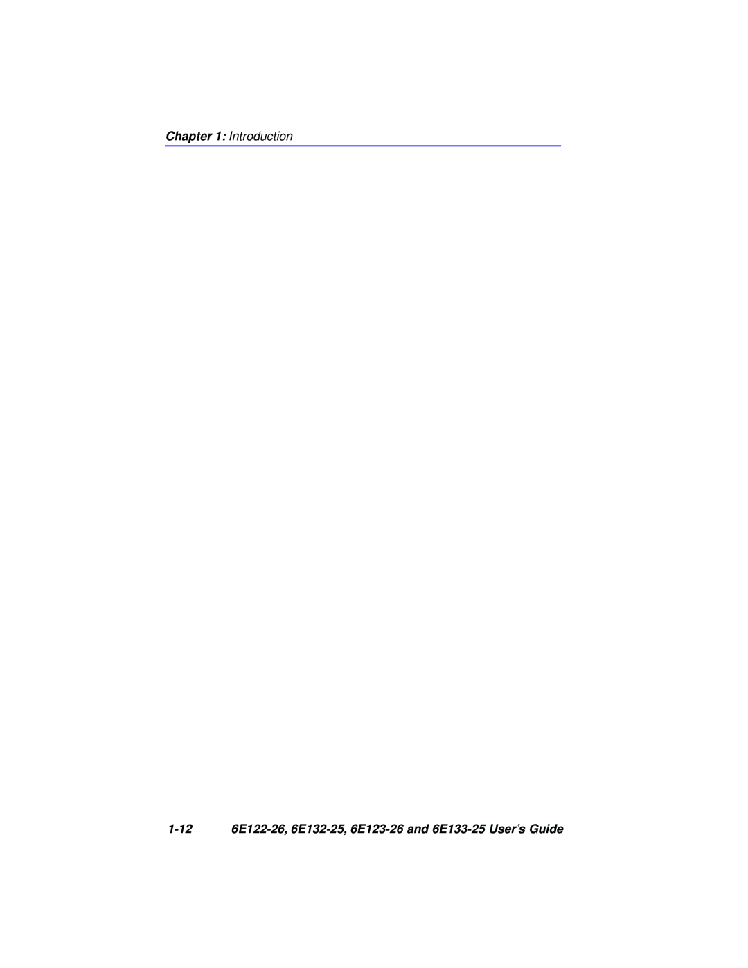 Cabletron Systems manual 12 6E122-26, 6E132-25, 6E123-26 and 6E133-25 User’s Guide 