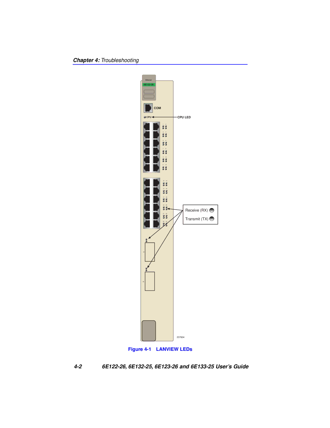 Cabletron Systems 6E122-26, 6E133-25, 6E123-26, 6E132-25 manual Troubleshooting 