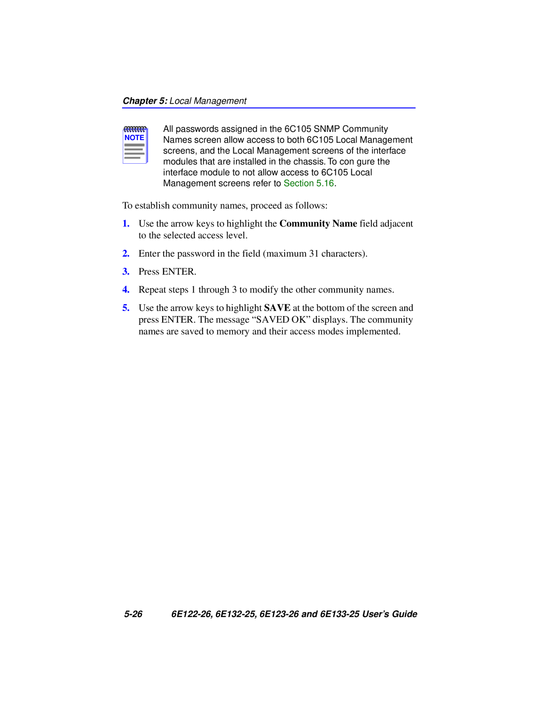 Cabletron Systems manual 26 6E122-26, 6E132-25, 6E123-26 and 6E133-25 User’s Guide 