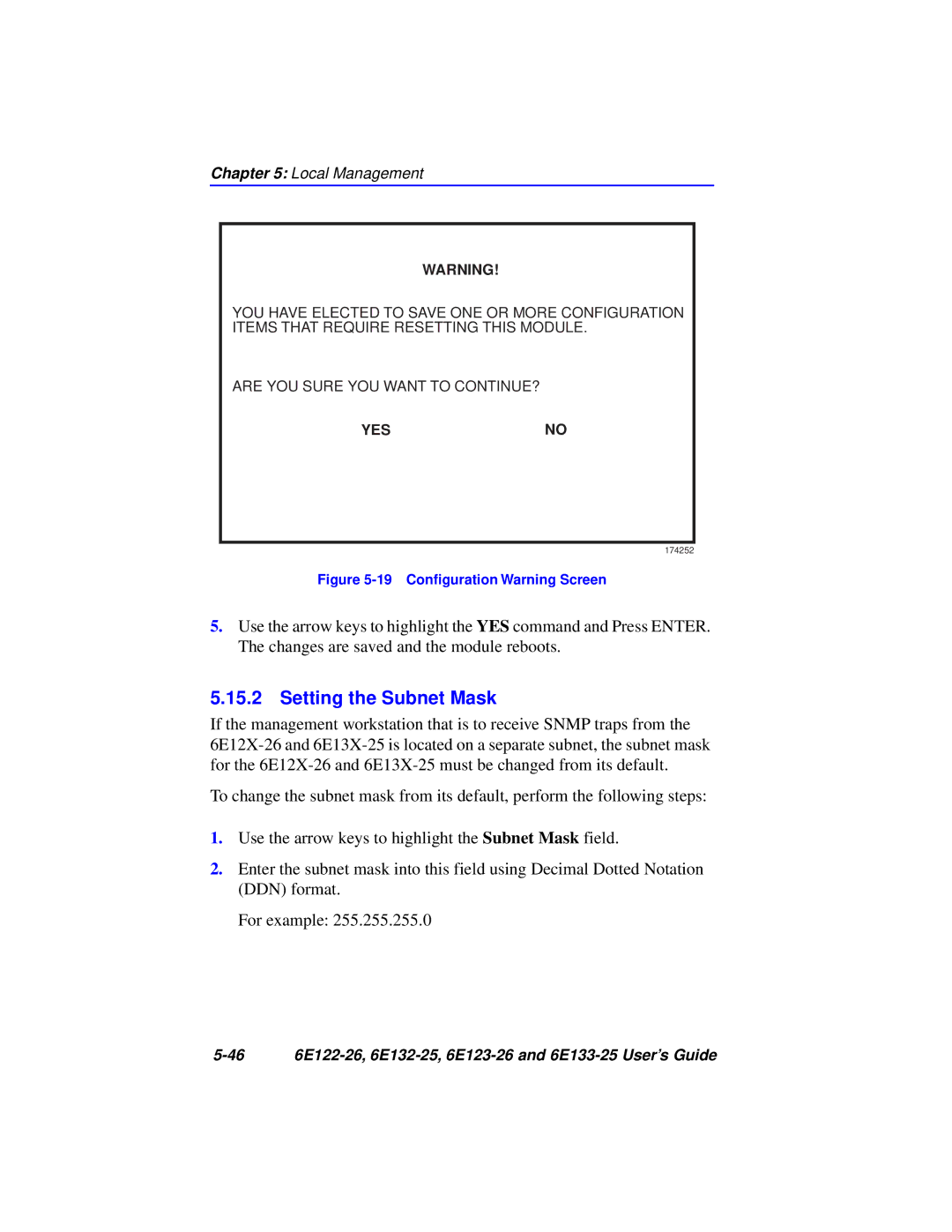 Cabletron Systems manual 46 6E122-26, 6E132-25, 6E123-26 and 6E133-25 User’s Guide 