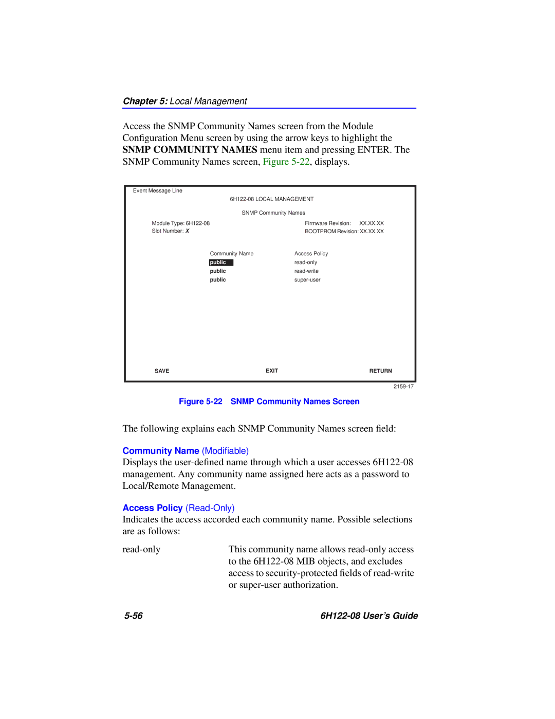 Cabletron Systems 6H122-08 manual Or super-user authorization 