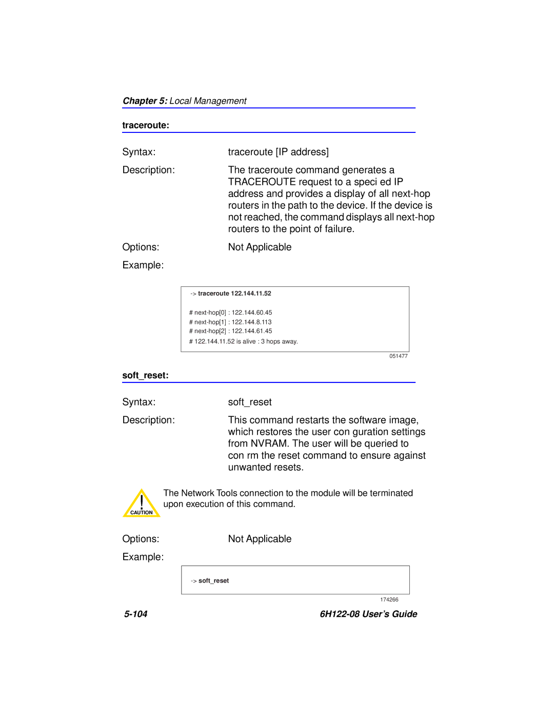 Cabletron Systems 6H122-08 manual Traceroute IP address 