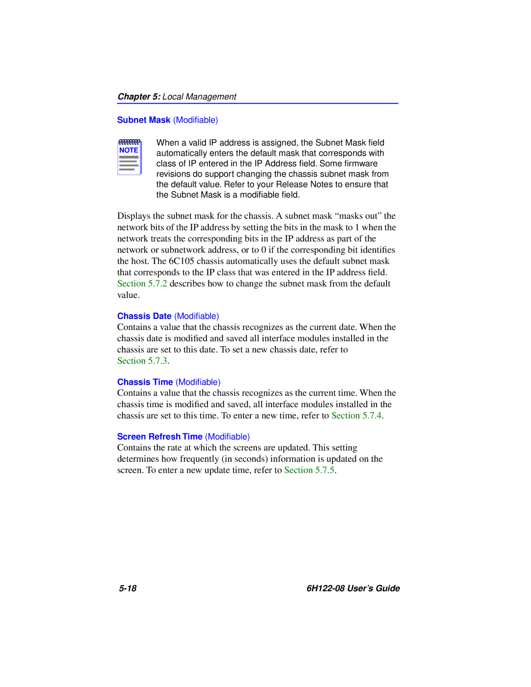 Cabletron Systems 6H122-08 manual Section 