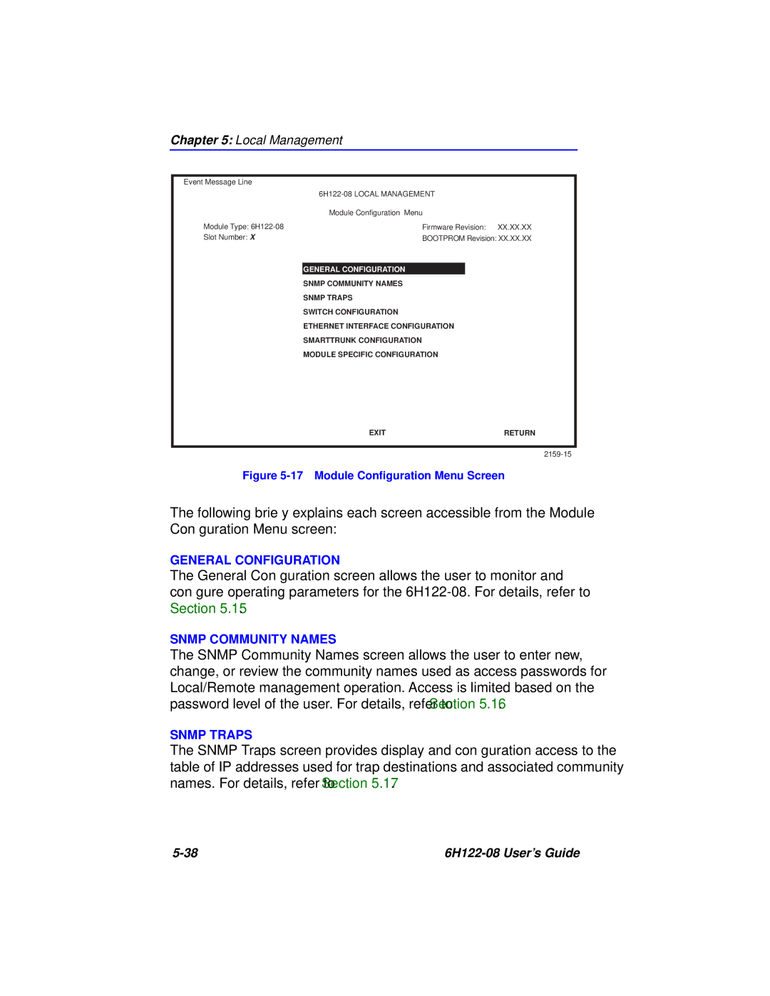 Cabletron Systems 6H122-08 manual General Configuration 