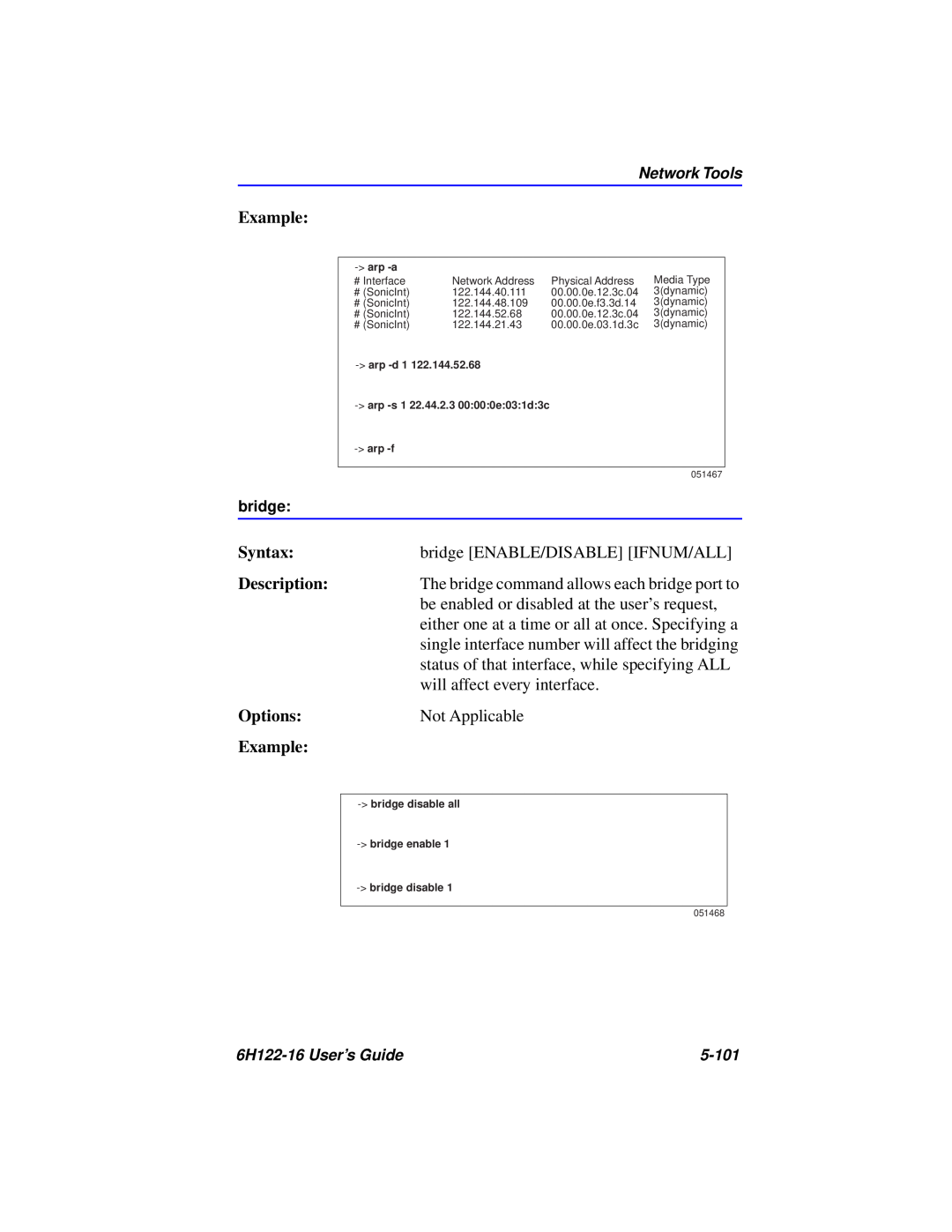 Cabletron Systems 6H122-16 manual Example, Syntax, Description, Options 