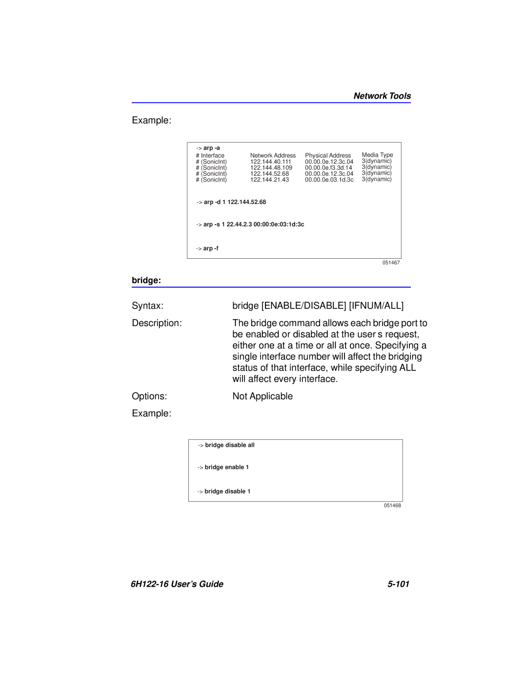 Cabletron Systems manual 6H122-16 User’s Guide 101, Arp -a 