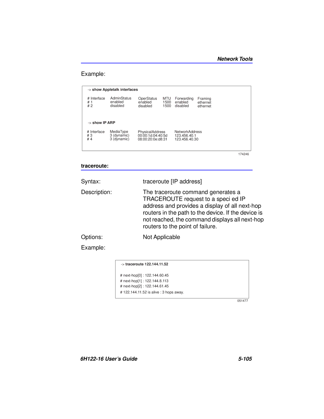 Cabletron Systems manual 6H122-16 User’s Guide 105, Show IP ARP 