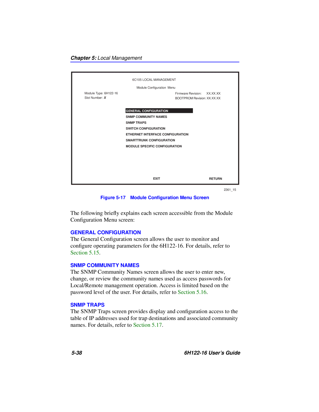 Cabletron Systems 6H122-16 manual General Configuration 