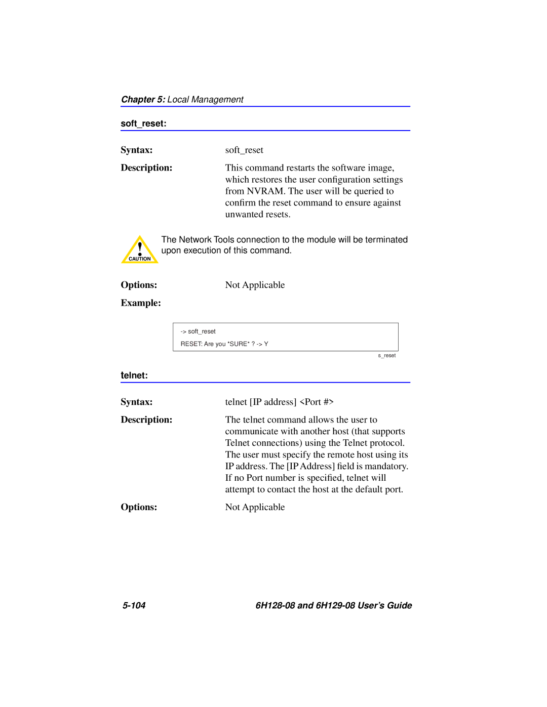 Cabletron Systems manual 104 6H128-08 and 6H129-08 User’s Guide 