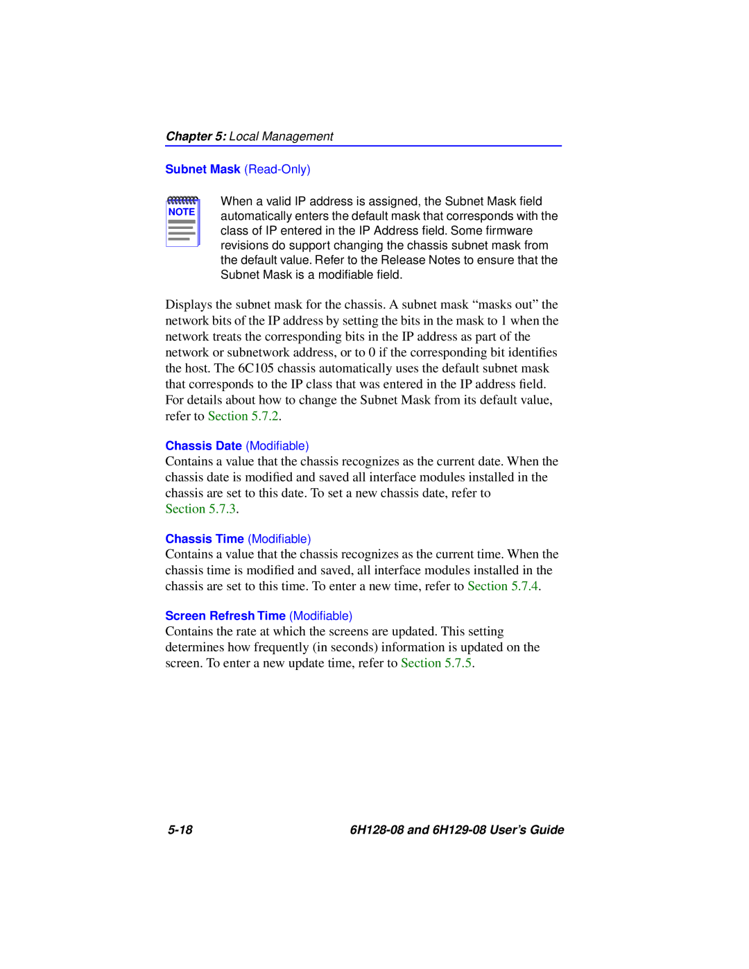 Cabletron Systems 6H129-08, 6H128-08 manual Section 