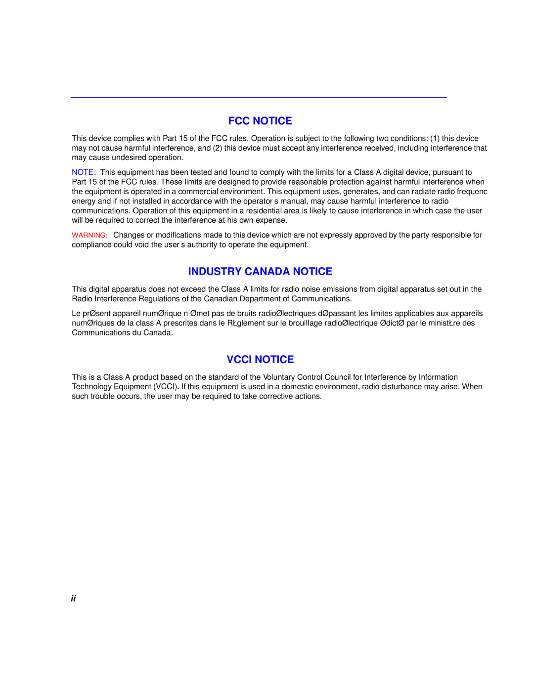 Cabletron Systems 6H259-17, 6H258-17 manual FCC Notice 