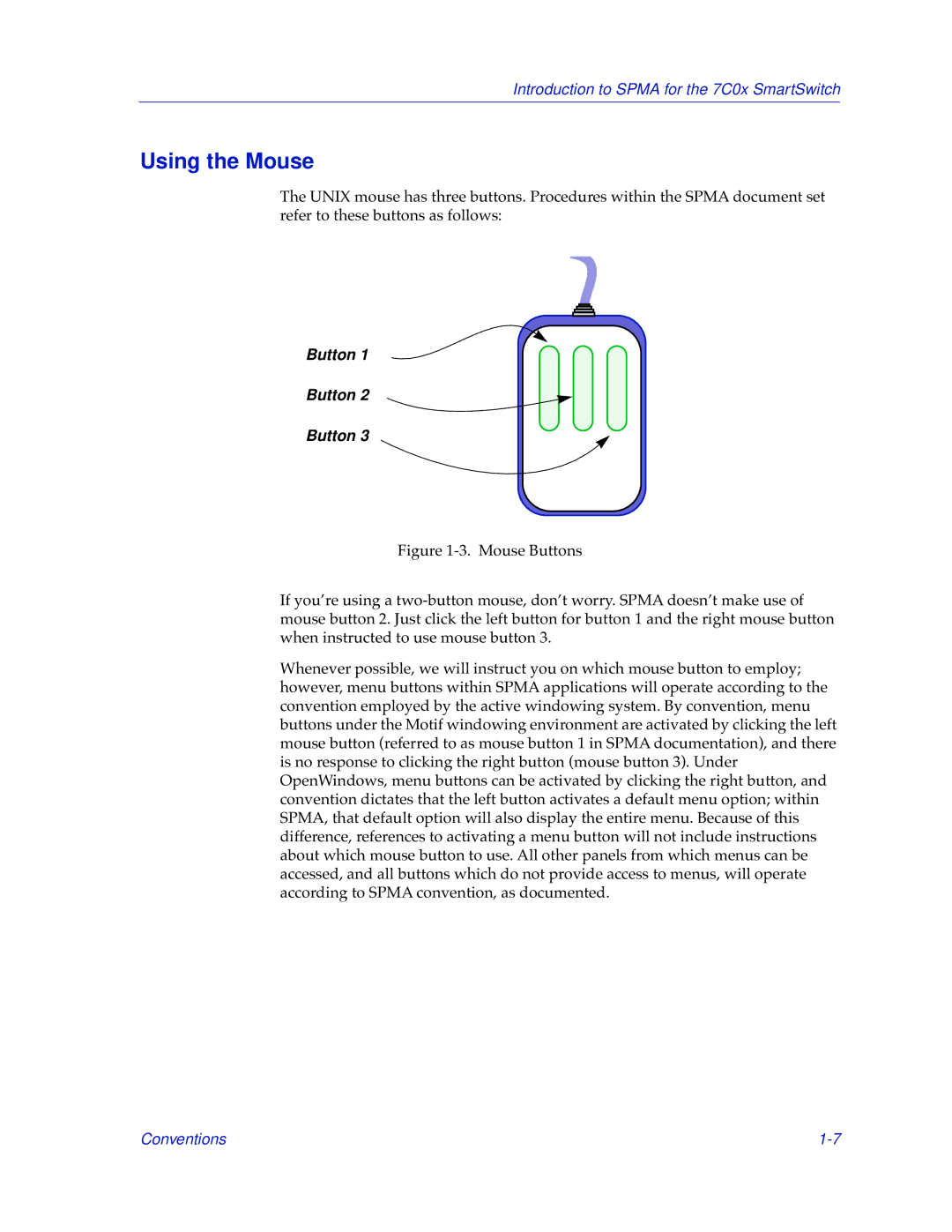 Cabletron Systems 7C04-R, 7C03 manual Using the Mouse 