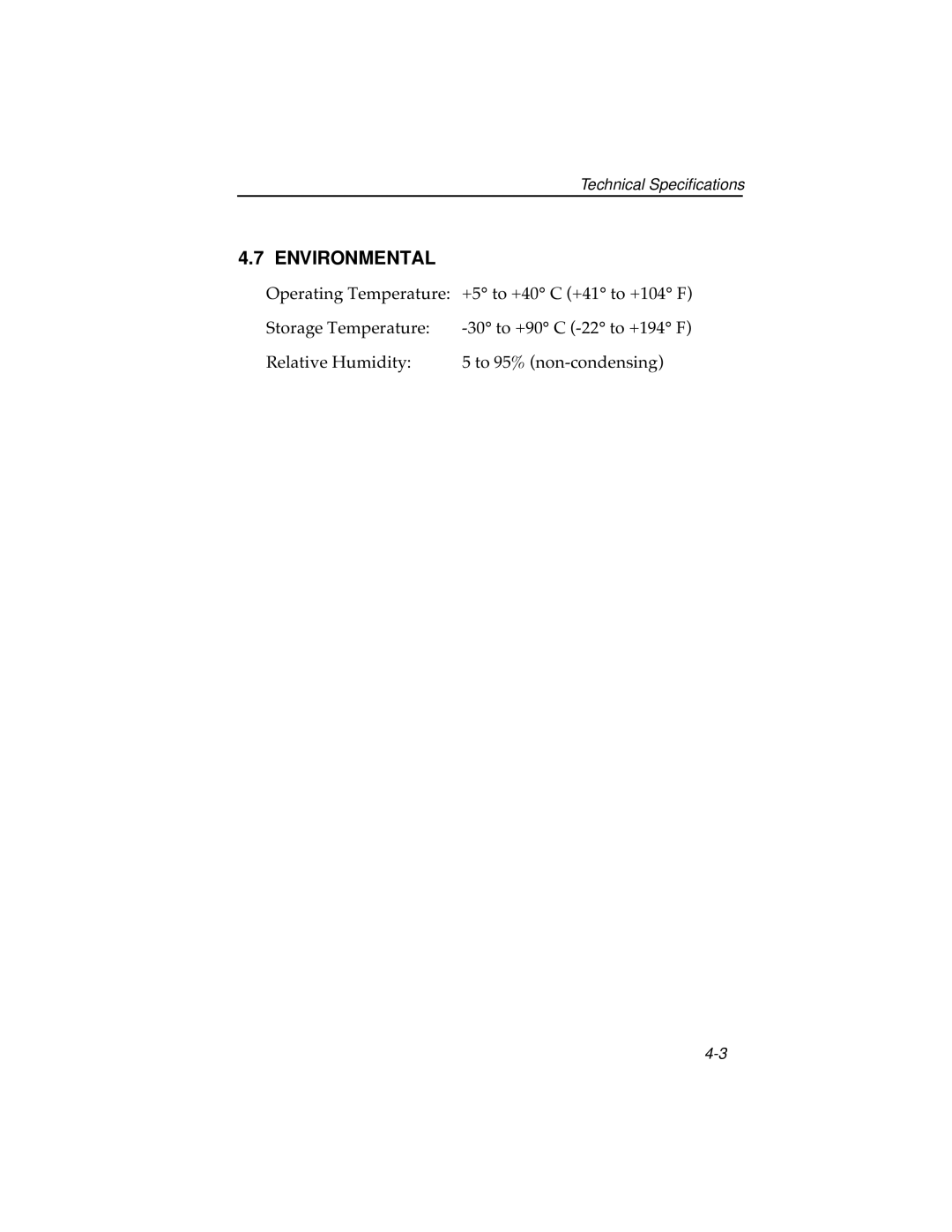 Cabletron Systems 7C04 Workgroup manual Environmental 