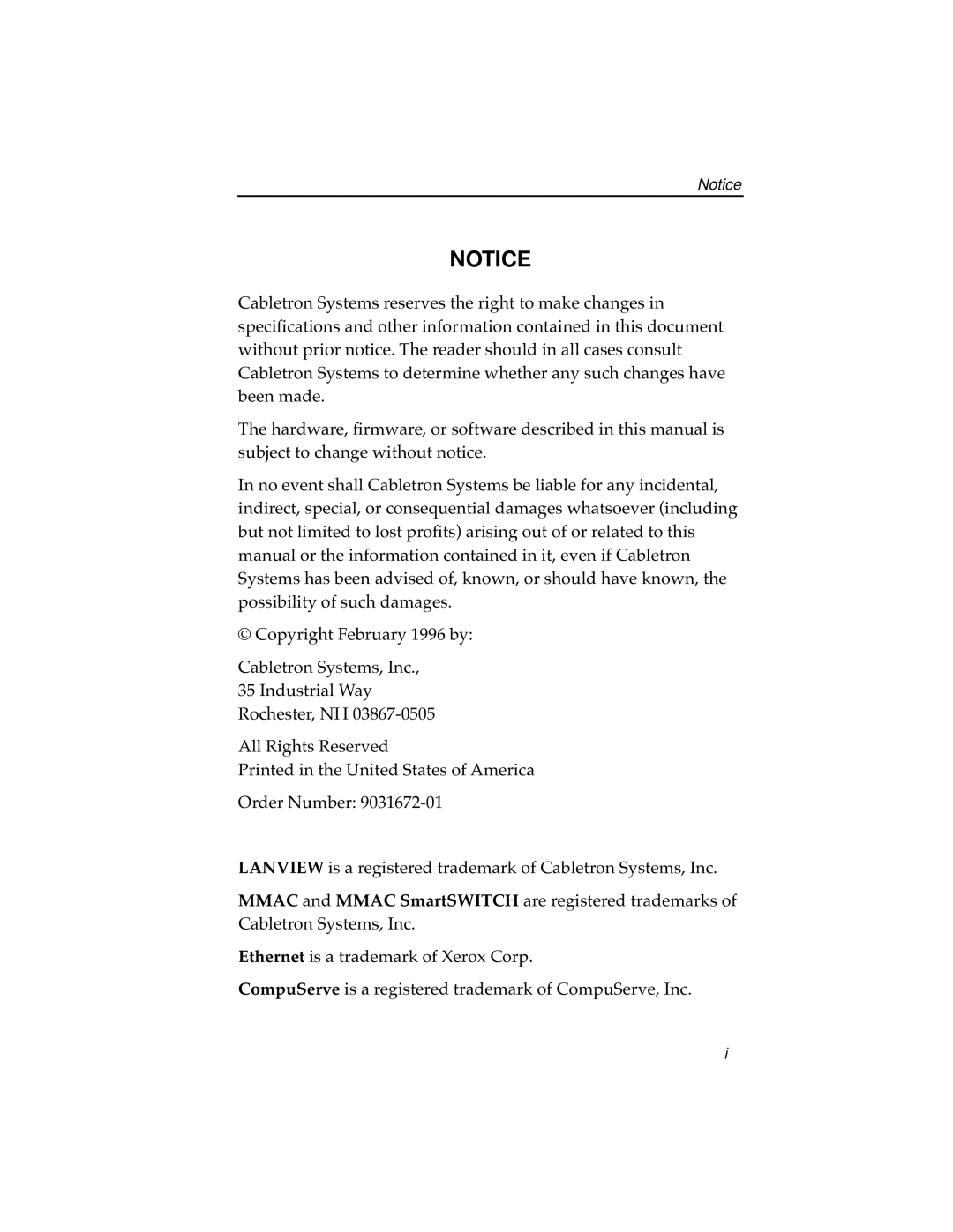 Cabletron Systems 7F06-02 manual 