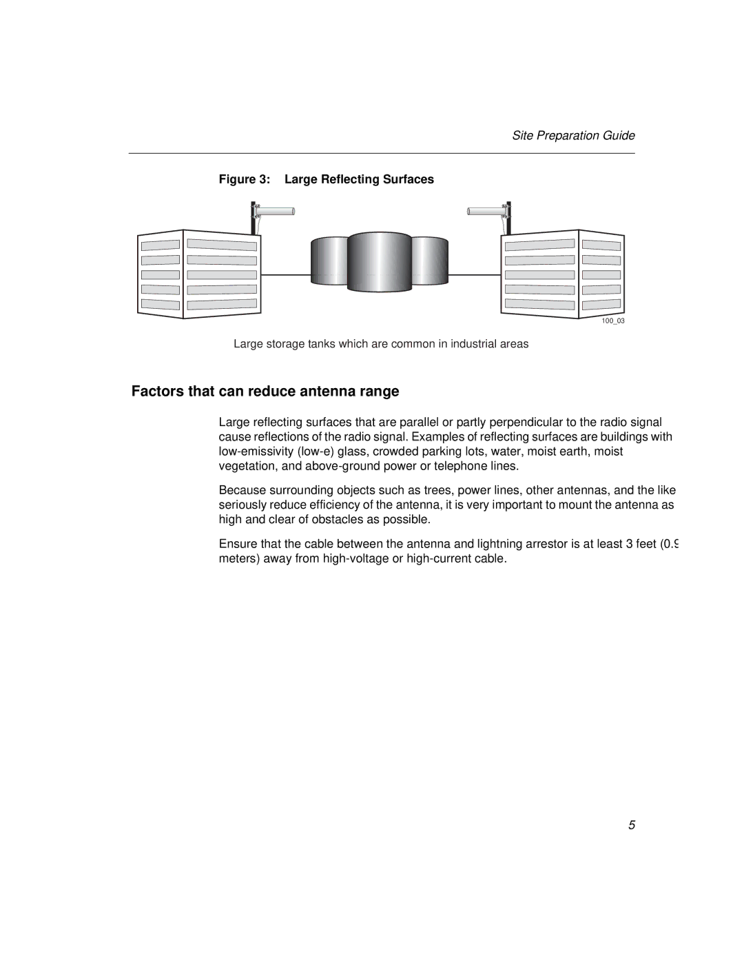 Cabletron Systems 802.11 manual Factors that can reduce antenna range, Large Reflecting Surfaces 