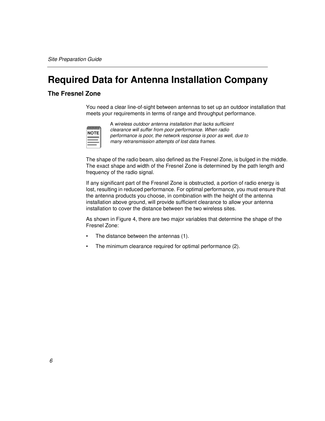 Cabletron Systems 802.11 manual Required Data for Antenna Installation Company, Fresnel Zone 