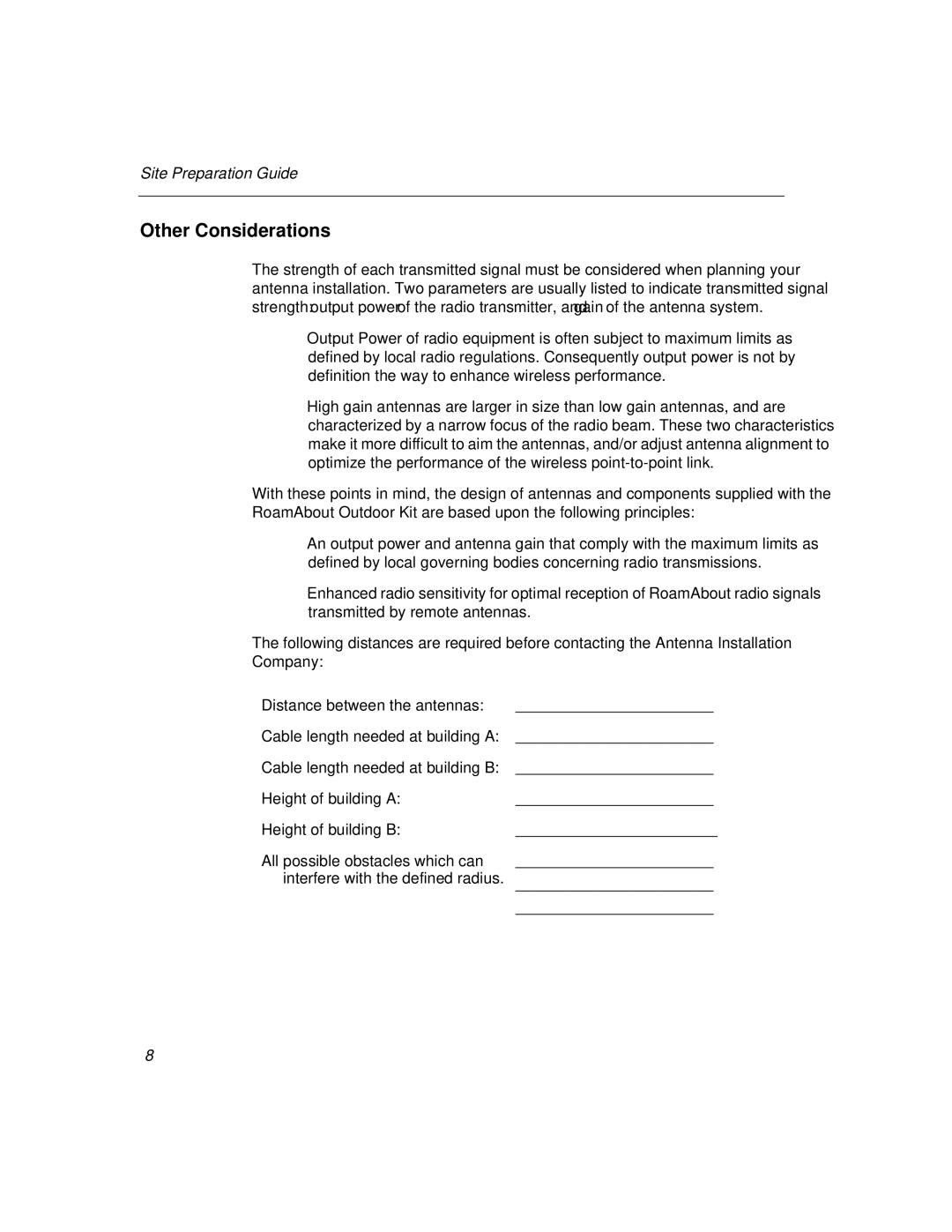 Cabletron Systems 802.11 manual Other Considerations 