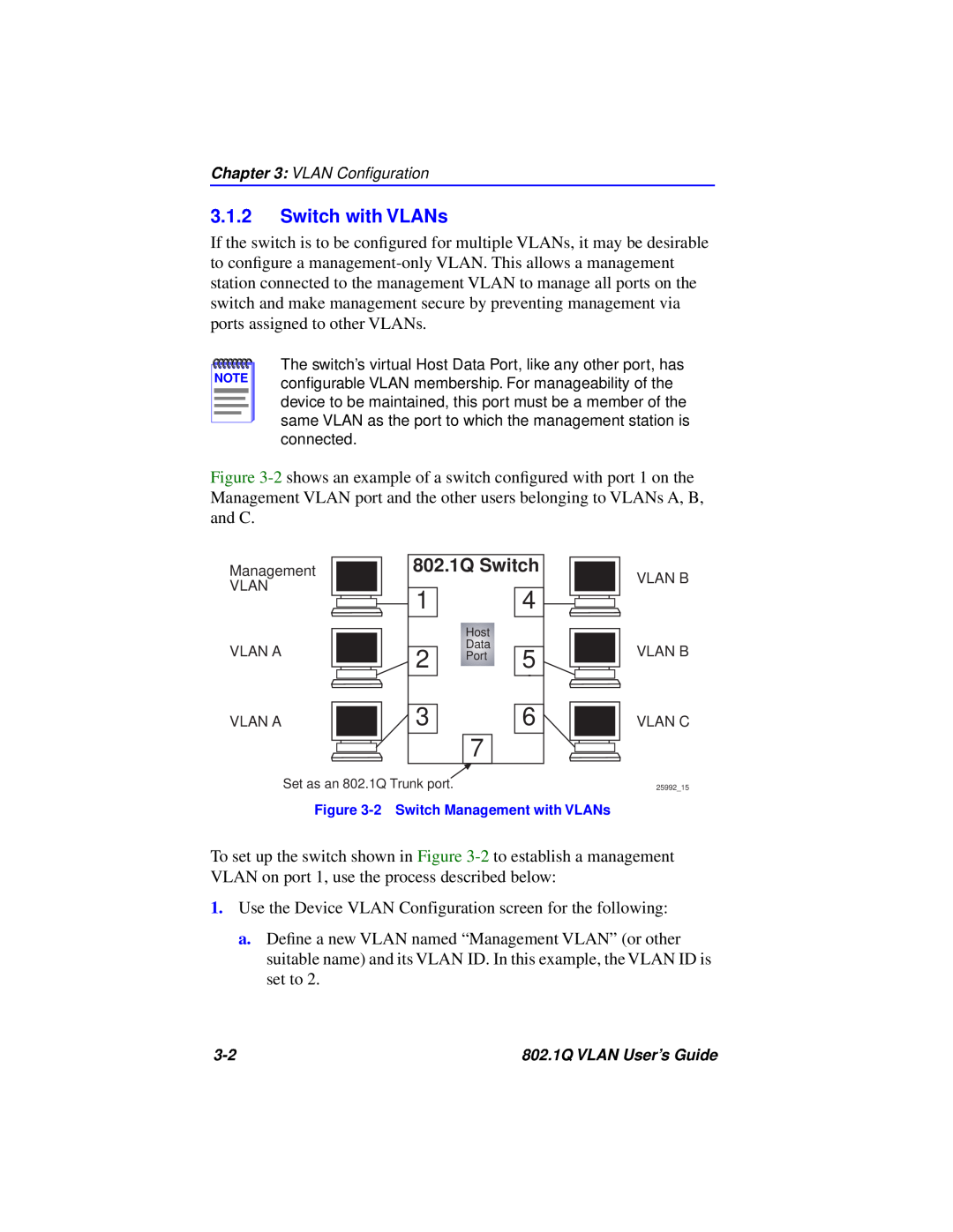 Cabletron Systems manual Switch with VLANs, 802.1Q Switch 
