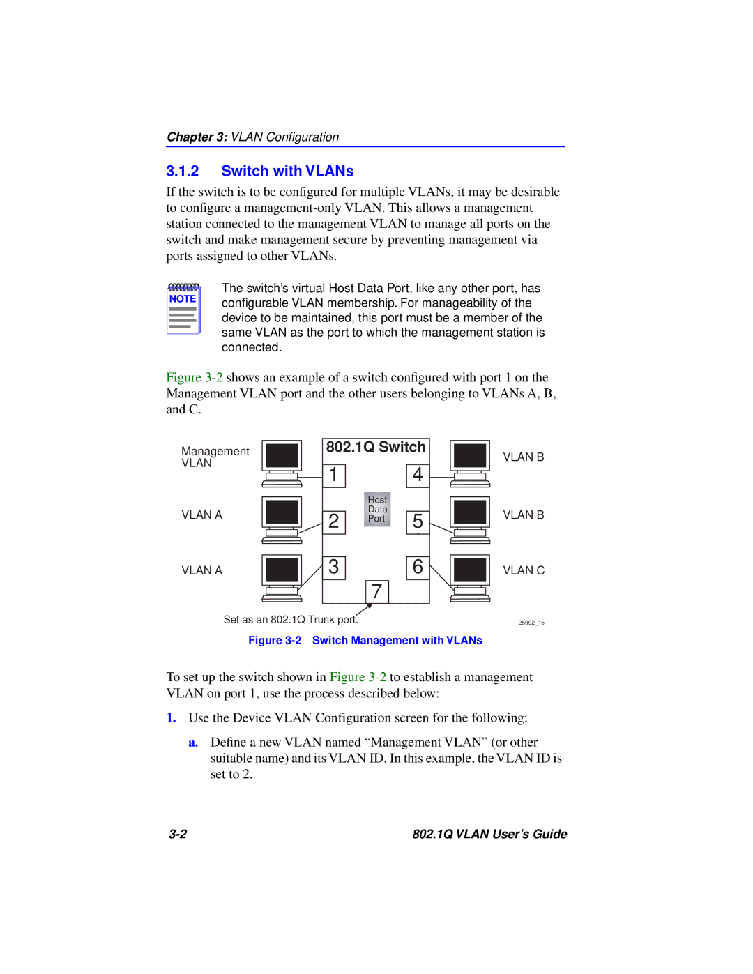 Cabletron Systems 802.1Q manual Switch with VLANs, Switch Management with VLANs 