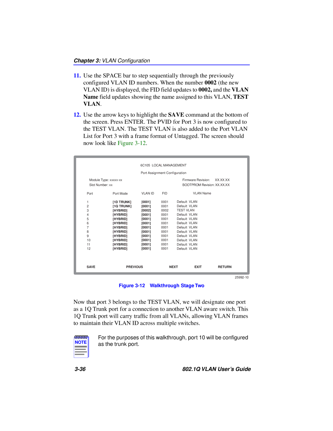 Cabletron Systems 802.1Q manual Walkthrough Stage Two 