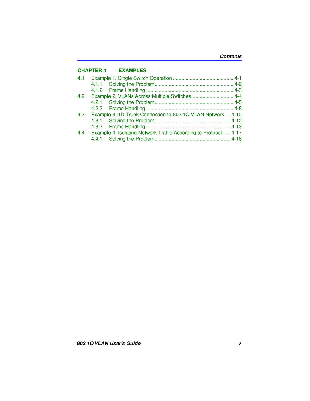 Cabletron Systems 802.1Q manual Contents 