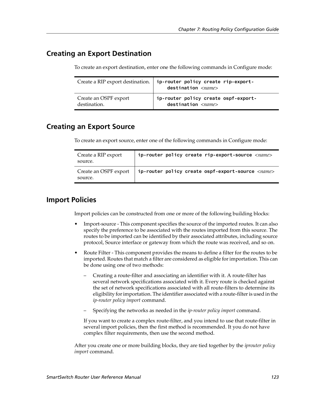 Cabletron Systems 9032578-02 manual Creating an Export Destination, Creating an Export Source 