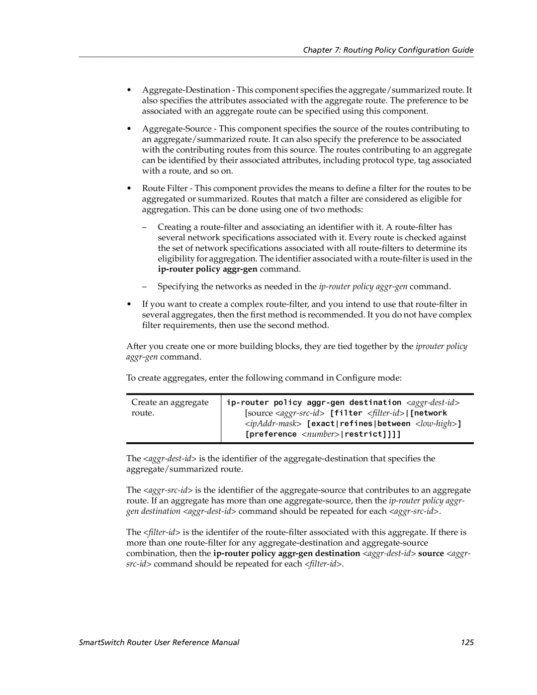 Cabletron Systems 9032578-02 manual SmartSwitch Router User Reference Manual 125 